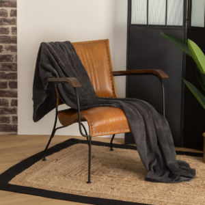 Plaid Refuge Enveloppant (180) - Anthracite