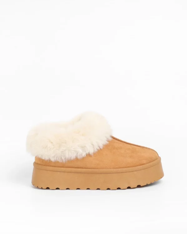 Chaussons Semelles Épaisses - Camel
