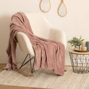 Plaid Refuge Enveloppant (180) - Rose