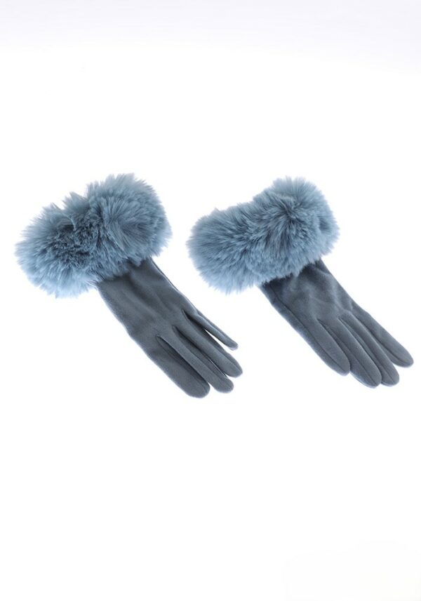 Gants Caresse Royale - Bleu Ciel