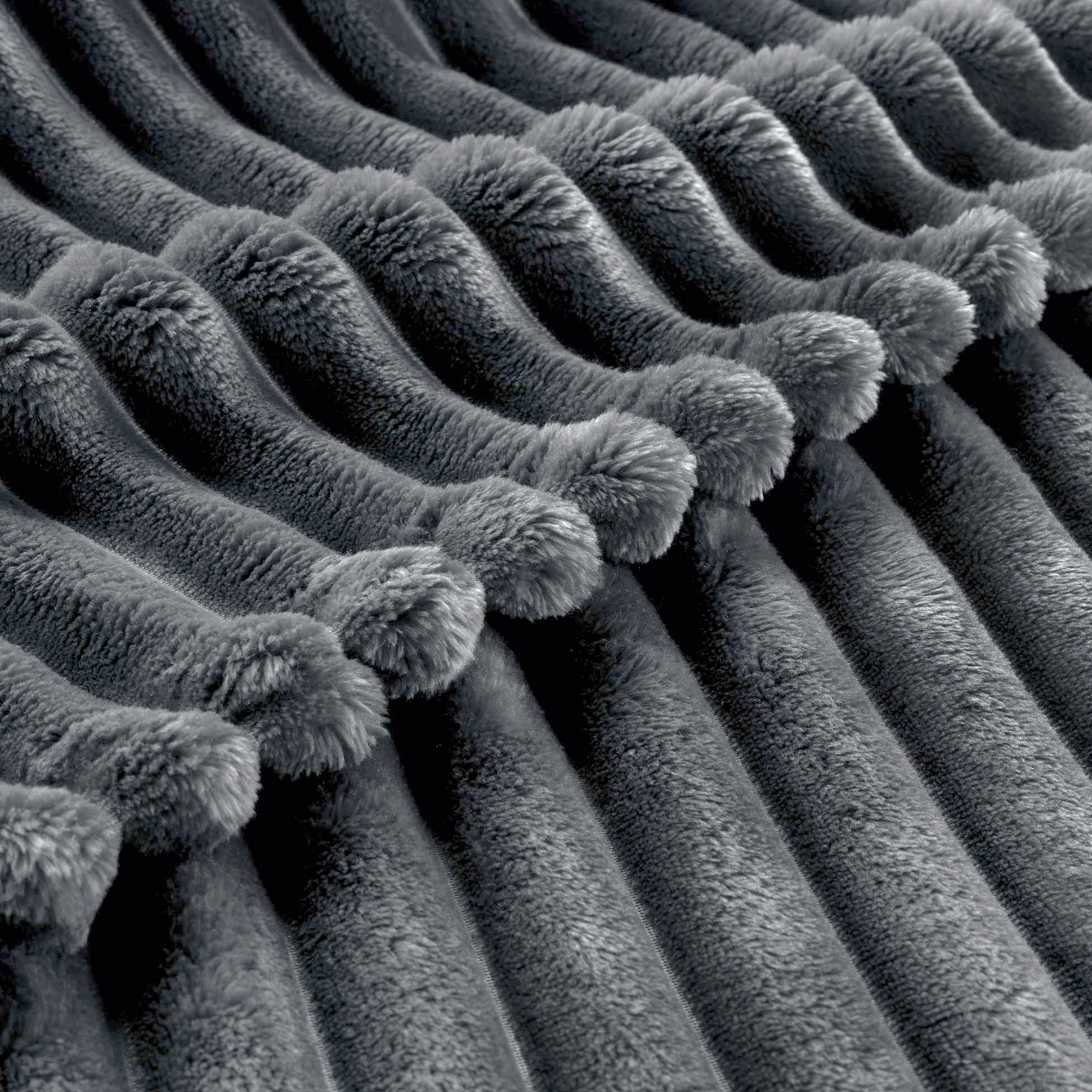 Plaid Cocon Douillet (150) - Anthracite – Image 2