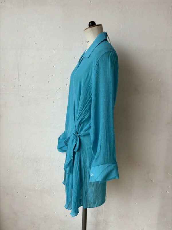 Chemise Douce Brise Bleu Turquoise – Image 2
