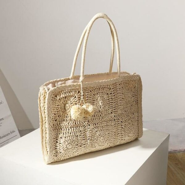 Sac de plage Brise d'Été Crème – Image 2