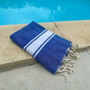 Foutah Classique Bleu Grec