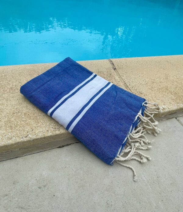 Foutah Classique Bleu Grec